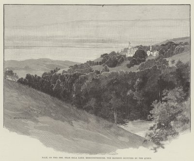 Pale, sul Dee, vicino al lago Bala, Merionethshire, la dimora occupata dalla regina da Charles Auguste Loye